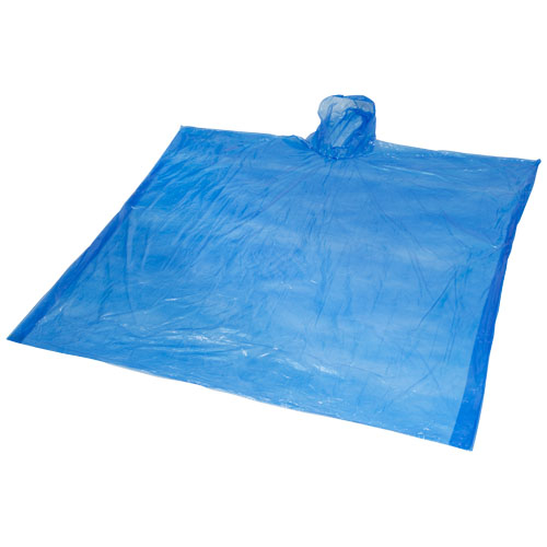 Poncho publicitaire jetable et pochette Mayan Bleu royal
